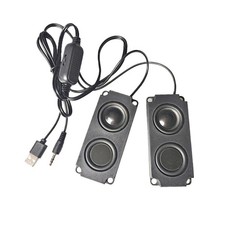 Mini Speaker USB Port 3.5mm Sound Port Cable Subwoofer Suitable for Computer