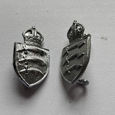 Two Vintage Essex Police Collar Badges. 