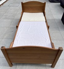 IKEA Ateles Child Extendable Bed with Mattress - Pine