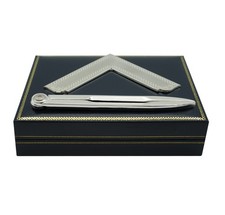 Freemasons Masonic Square and Compass Set gold or silver (full lodge size)