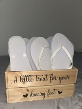Box of 8 Flip Flops for Wedding Or Occassion Party