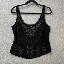 VTG M & S velour velvet black