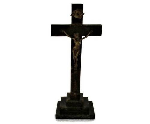 Smal standing crucifix - crucifix, ornate