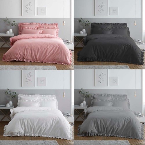 Ruffle duvet cover set friled - cover,