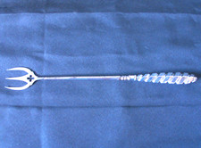 Solid Silver Huge Toasting Fork Victorian Hallmark Date 1893 By Adie & Lovekin