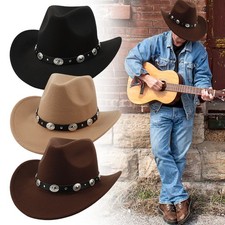 For Men/Women Western Cowboy Hat Wide Brim Cowgirl Hat Summer Outdoor Sun Hat