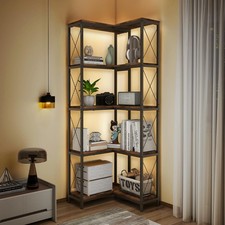 5 Tier Corner Bookshelf RGB