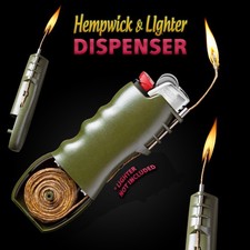 Hemp Wick with Lighter Case
