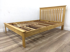DOUBLE BED FRAME Solid Oak