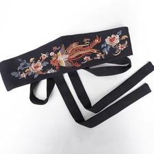 Women Satin Embroidered Corset