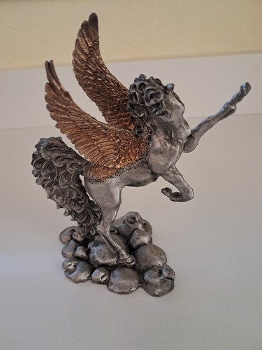 Pewter unicorn pegasus large - pewter,