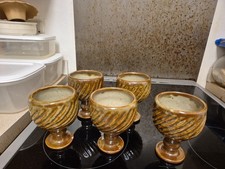 5 x The Frias Aylesford England Studio Pottery Stoneware Goblets