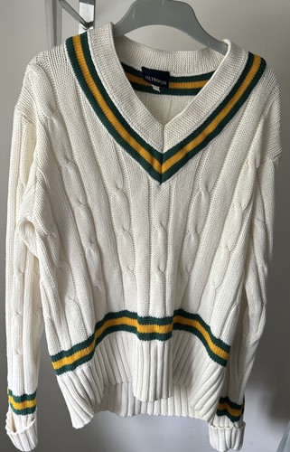 Vintage olympic cricket jumper - olympic,