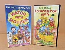 BBC Video WATCH WITH MOTHER & BILL & BEN FLOWER POT MEN on VHS Tape - PAL