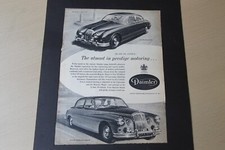 Original 1965 magazine advert: DAIMLER MAJESTIC MAJOR & V8 frame-ready wall-art 