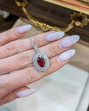 Oval Cut 3.45 Ct Natural Ruby