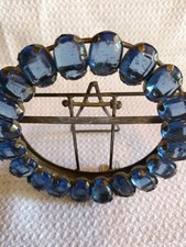 Art deco round blue - round,