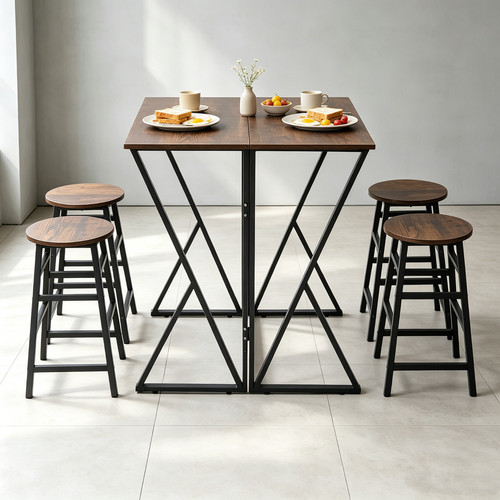 5pcs dining table stools set - table, 4