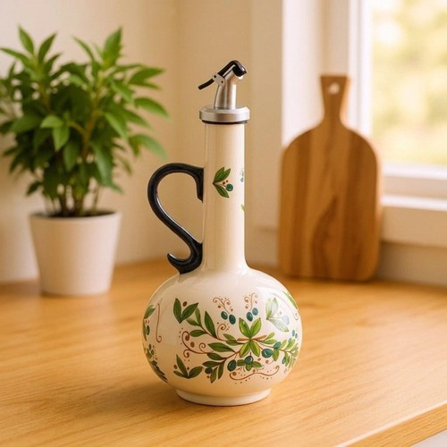 Ceramic olive oil dispenser - ceramic,