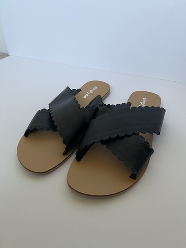 Simply black wide scalloped - be,