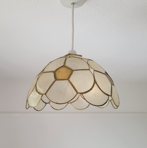 Vintage capiz shell lampshade - vintage,