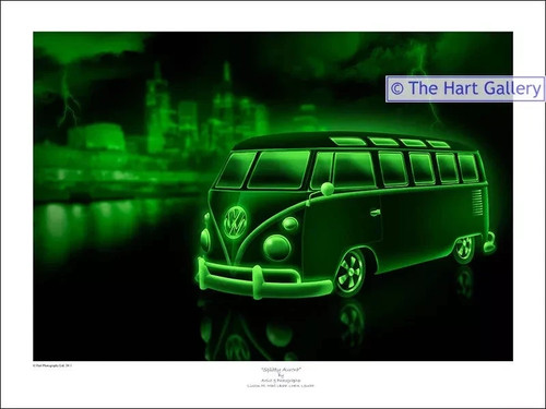 Green splitty aurora camper - vw,