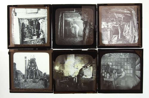 42x antique coal mining social - antique,