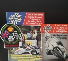 IOM TT 1981 Official Programme / Sticker /Raceguide. Joey Dunlop