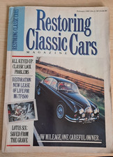 Restoring Classic Cars Magazine Feb 1989 - Lotus 6, Jaguar Mk II, MG TF, BMC1100