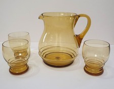 Vintage Amber Glass Handblown