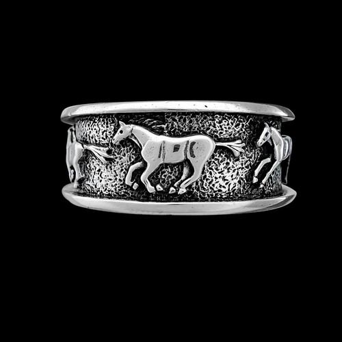 Horse ring 925 - horse,