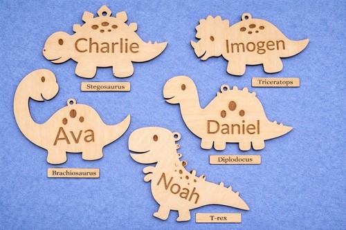 Dinosaur bauble wooden - bauble,