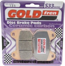 Goldfren S33 Brake Pads Rear For Bmw K1200 LT Evo-Integral ABS 2011/2000-2007