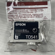 Epson Genuine Original Ink Cartridge T0541 BLACK FOR R800 R1800 Sealed No Box