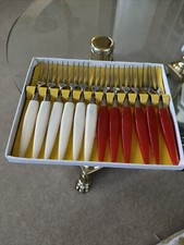 12 Vintage Little Buffet Forks