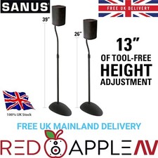 SANUS HTB3 Adjustable Speaker Stands For Satellite Speakers up to 6.58kg