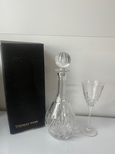 Thomas webb crystal decanter - thomas,