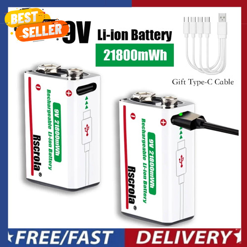 Long lasting lithium ion - 9v,
