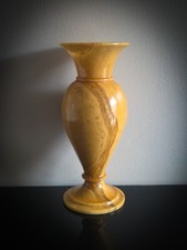 Alabaster Solid Heavy Stone Vase 1kg  24 cm
