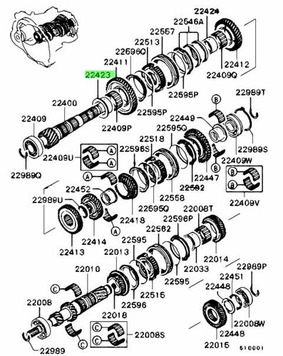 Sleeve output shaft 1st - output,