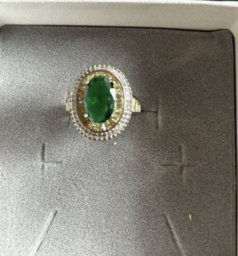New adjustable real emerald - new,