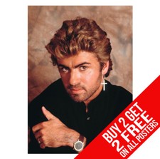 GEORGE MICHAEL POSTER EE1 PRINT A4 / A3 SIZE - BUY 2 GET ANY 2 FREE!