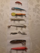 Eight Vintage Fishing Lures