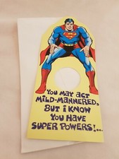 1978 Superman birthday card.DC