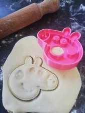 Peppa pig cookie fondant - pig,