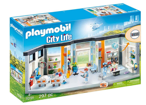 Playmobil furnished hospital - furnished,