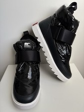 Women Sorel Joan Strap Puffy Padded Ankle Boots In Black Size UK: 5