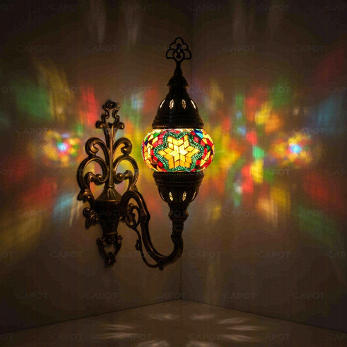 Multicolor turkish mosaic wall - multicolor,