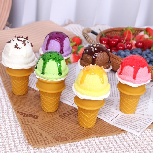 Sturdy simulated ice cream - simulated,
