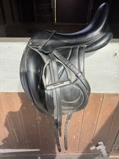 Antares Black Dressage Saddle 18” from 2017. MW fit